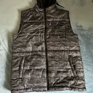 Ecko Unltd Puffer Hoodie Vest Size M